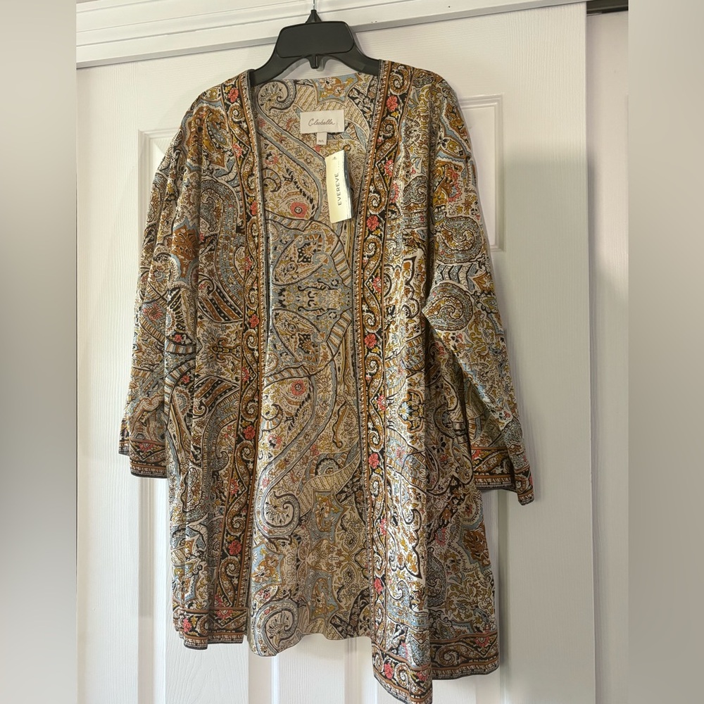 NWT! Cleobella (Evereve brand) paisley short caftan